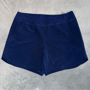 Lands’ End Blue Pull On Shorts Women’s Size 14
